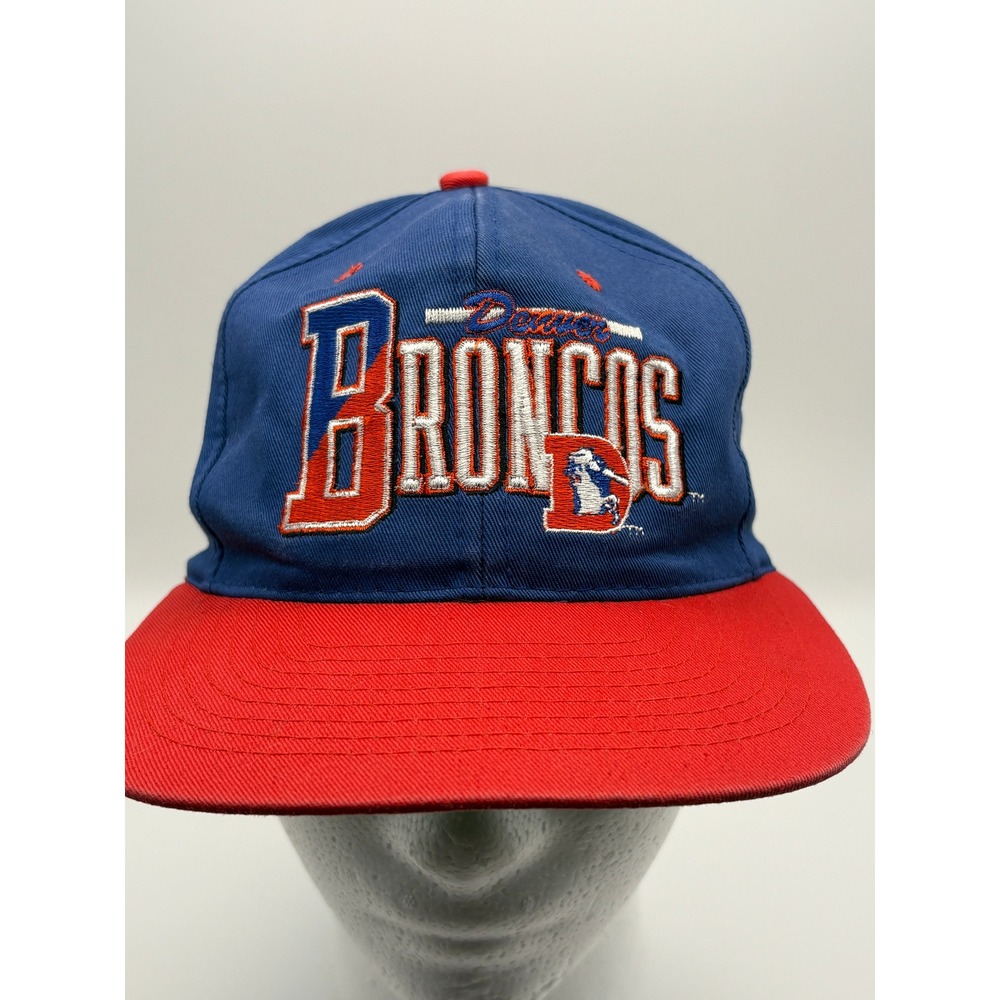 VTG Denver Broncos Embroidered Snapback Hat One Size NFL Football AJD‎